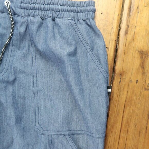KOI NEXT GENERATION BLUE DENIM EVERDAY HERO 5 POCKET CARGO PANT SIZE MP - Picture 9 of 12
